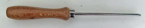 D23: PARKER PENCIL CAP TOOL. The tip of this tool is ground to 4 sharp edges, to enable you to grip the soft alluminum slug at the inside tip of the cap and unscrew it. Also, aids in removal of jewel and bushing on Parker pencil caps